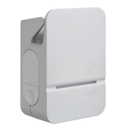 Borne de recharge HAGER Witty Premium 7,4kW ou 22kW - avec options RFID et modules de charge - Compatible Linky