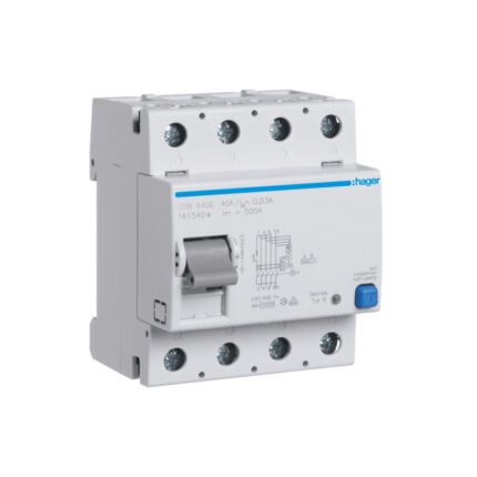 HAGER CDB440E - Interrupteur différentiel 40A - Type B - 4P - 30mA
