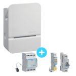 Pack Borne de recharge HAGER XEV101 2,3 à 7,4kW + Module de charge dynamique + Protections électriques 7,4kW