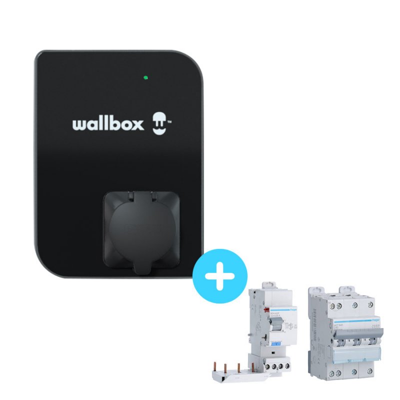 pack-borne-de-recharge-wallbox-copper-sb-22kw-triphase-bluetooth-wifi-rfid-protections-electriques-22kw Pack Borne de recharge WALLBOX Copper SB - 1,4 à 22kW - Bluetooth - Wifi - RFID + Protections électriques 22kW - Image 1