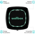 WALLBOX Borne de recharge Pulsar Plus - câble attaché 5m Type 2 - 1,4 à 7,4kW - monophasé - Bluetooth - Wifi - Image 9
